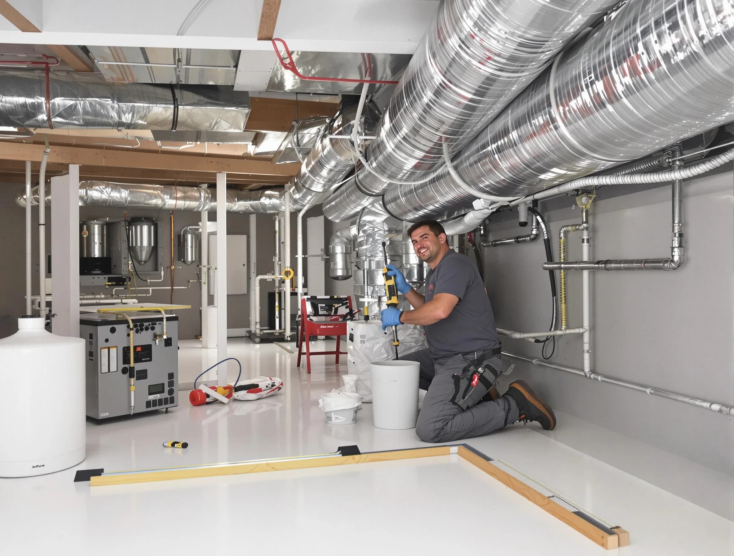 Professional duct sealing service by Rockwood Air Duct Cleaning in Rockwood