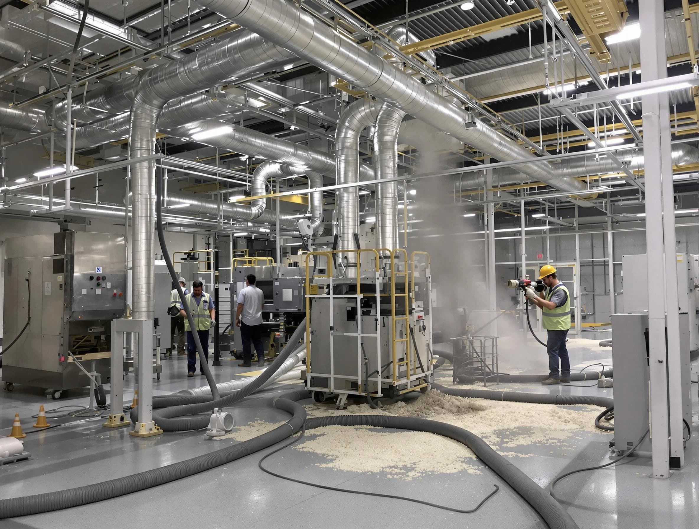 Heavy-duty industrial duct cleaning by Rockwood Air Duct Cleaning in Rockwood