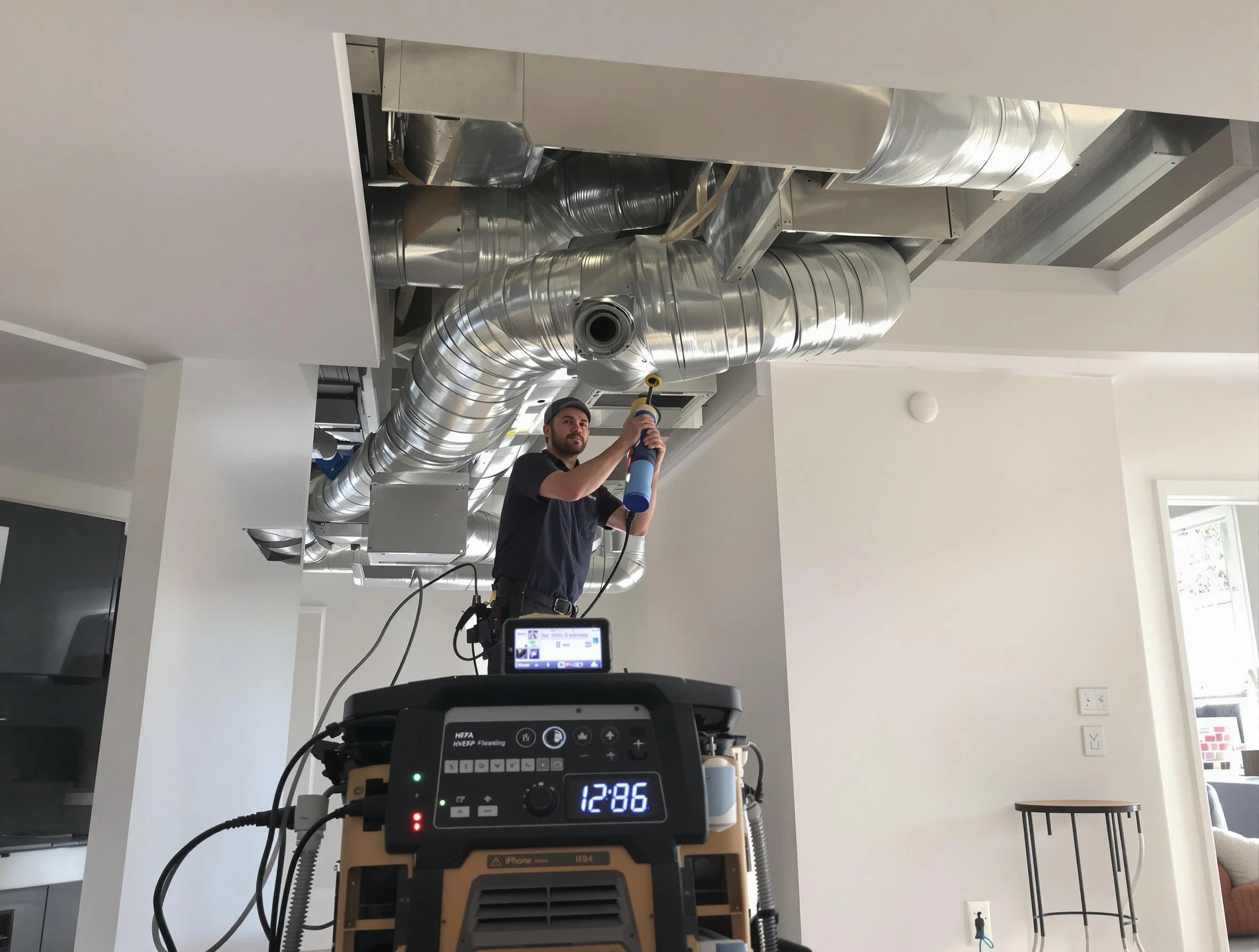 Advanced pure air duct cleaning by Rockwood Air Duct Cleaning in Rockwood