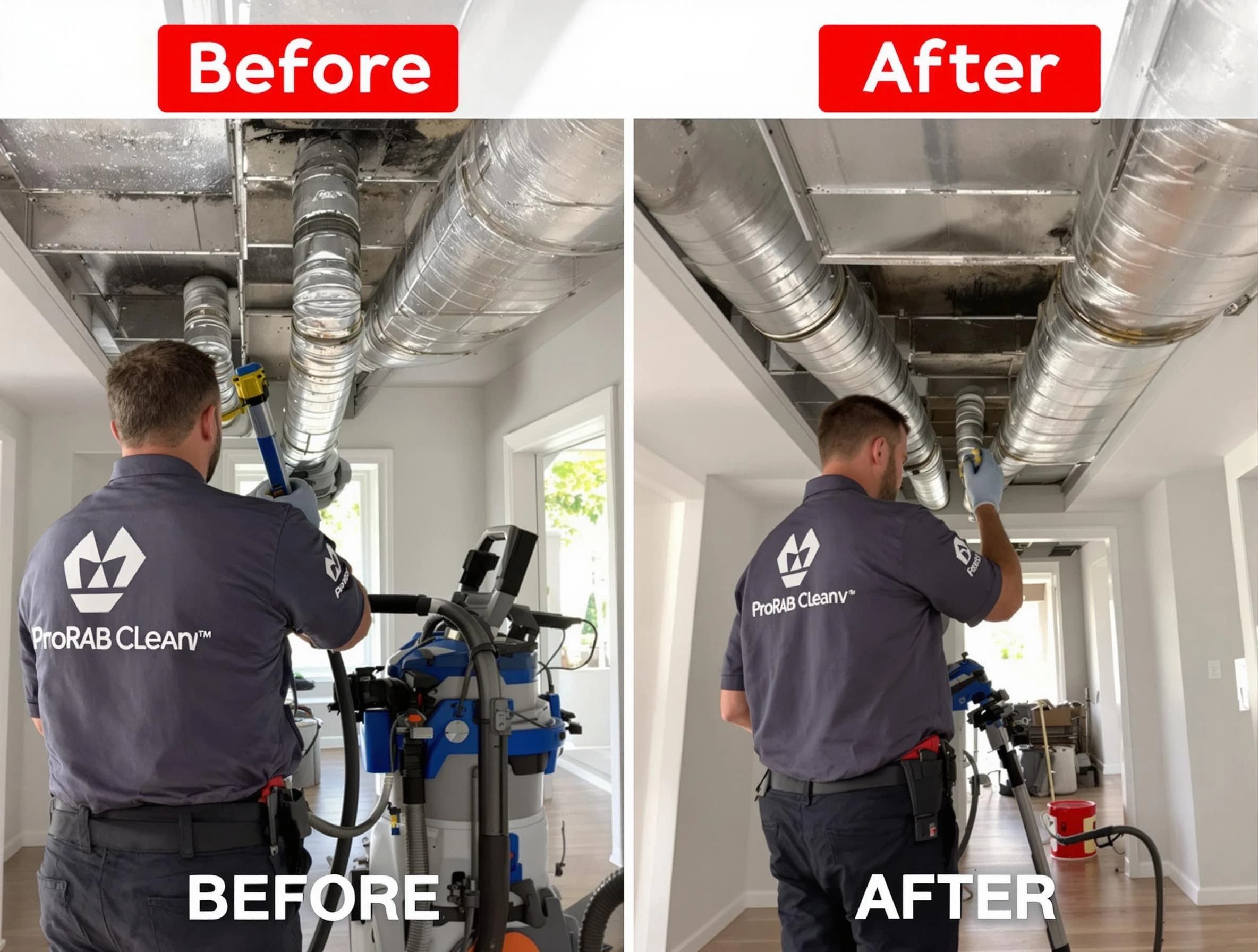 Rockwood Air Duct Cleaning expert performing thorough residential duct cleaning in a Rockwood home