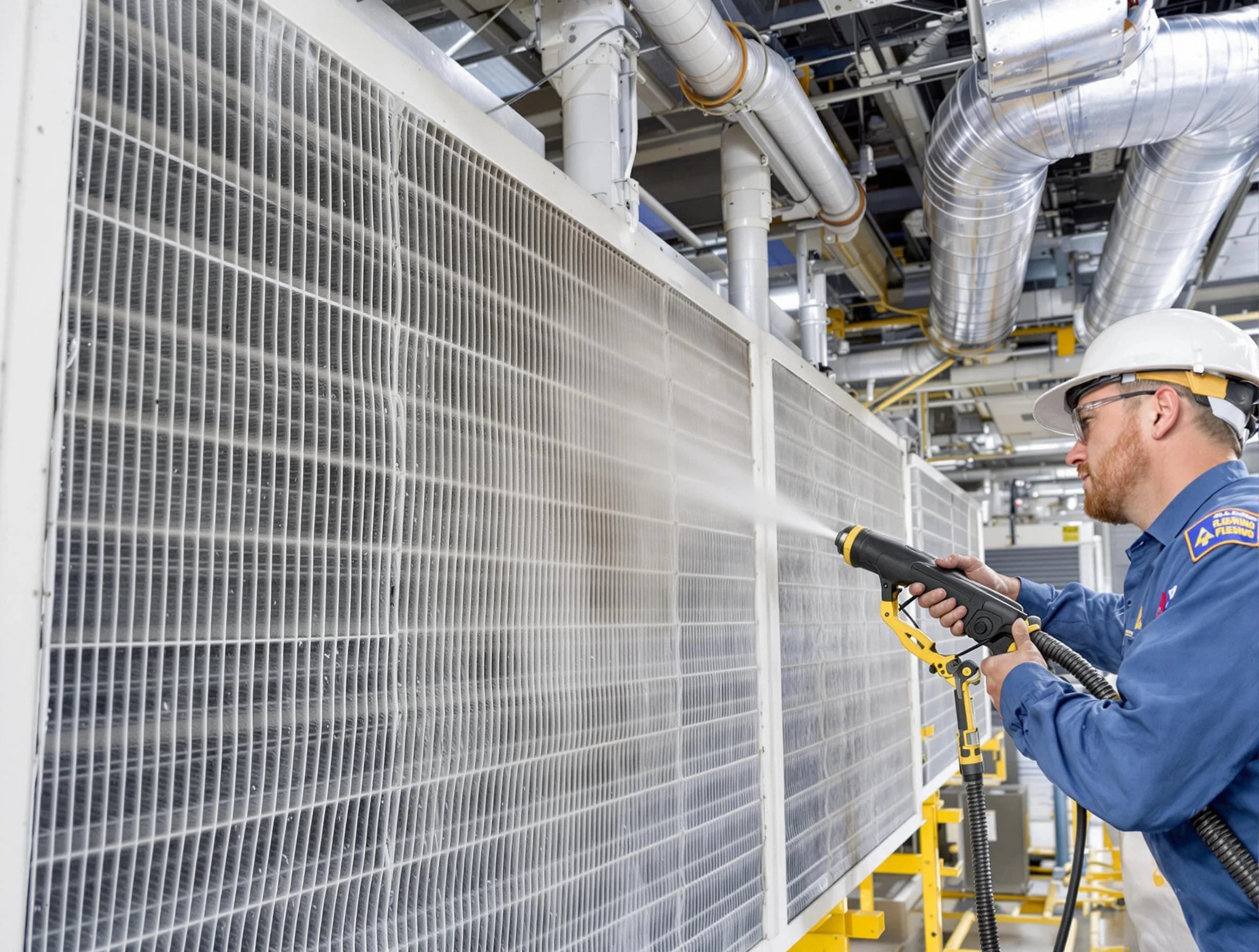 Professional commercial coil cleaning by Rockwood Air Duct Cleaning in Rockwood